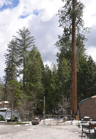 a view of a house with yard and sitting area