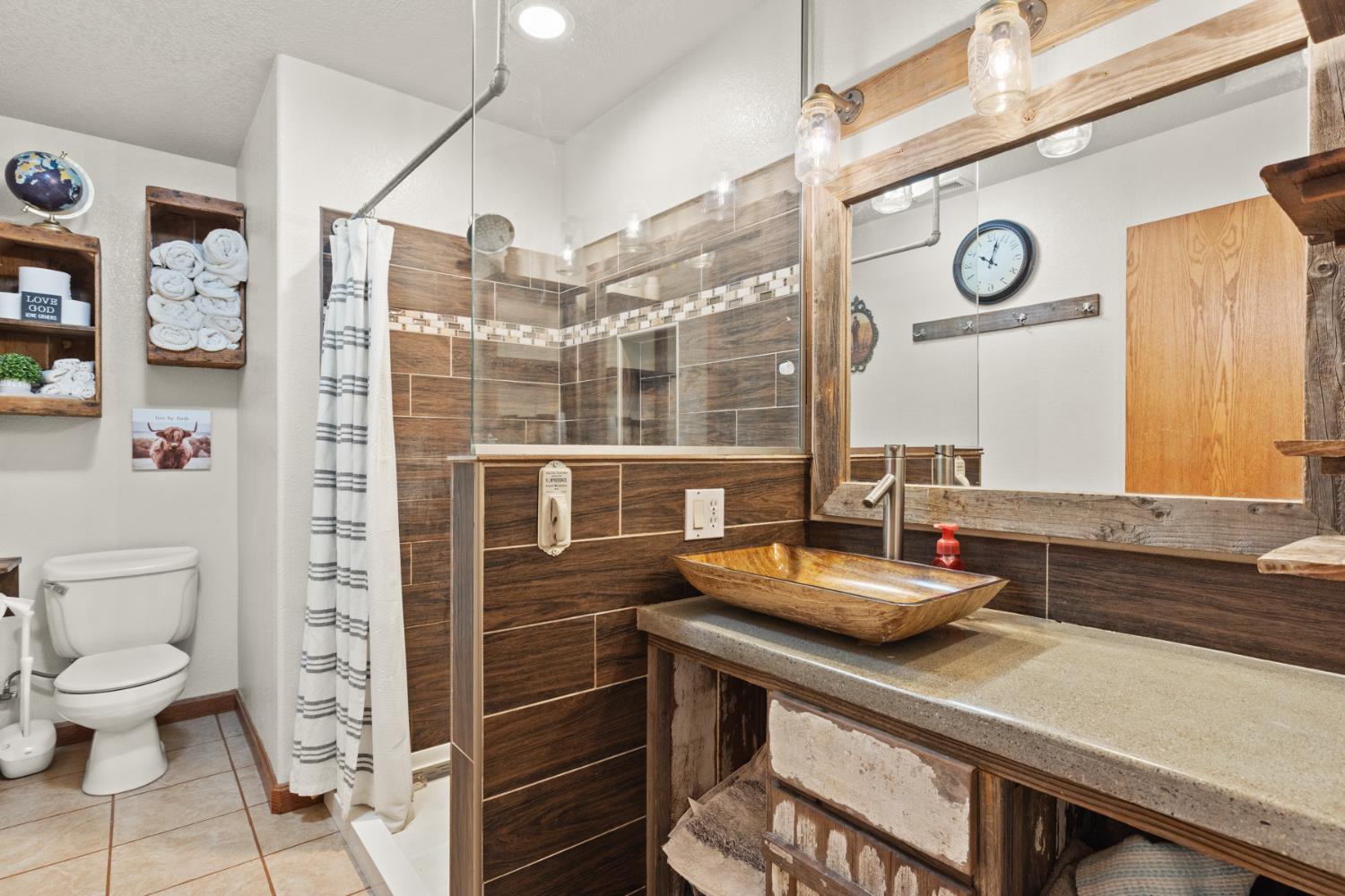 45 Lighthouse Lane Bangor, CA 95901 - Photo 23 of 63 a bathroom with a sink a toilet and shower