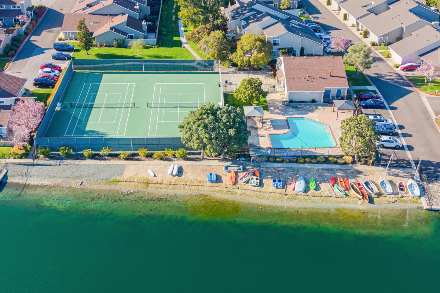 1157 Nimitz Lane Foster City, CA 94404 - Photo 60 of 69 a view of swimming pool with an outdoor space and seating area