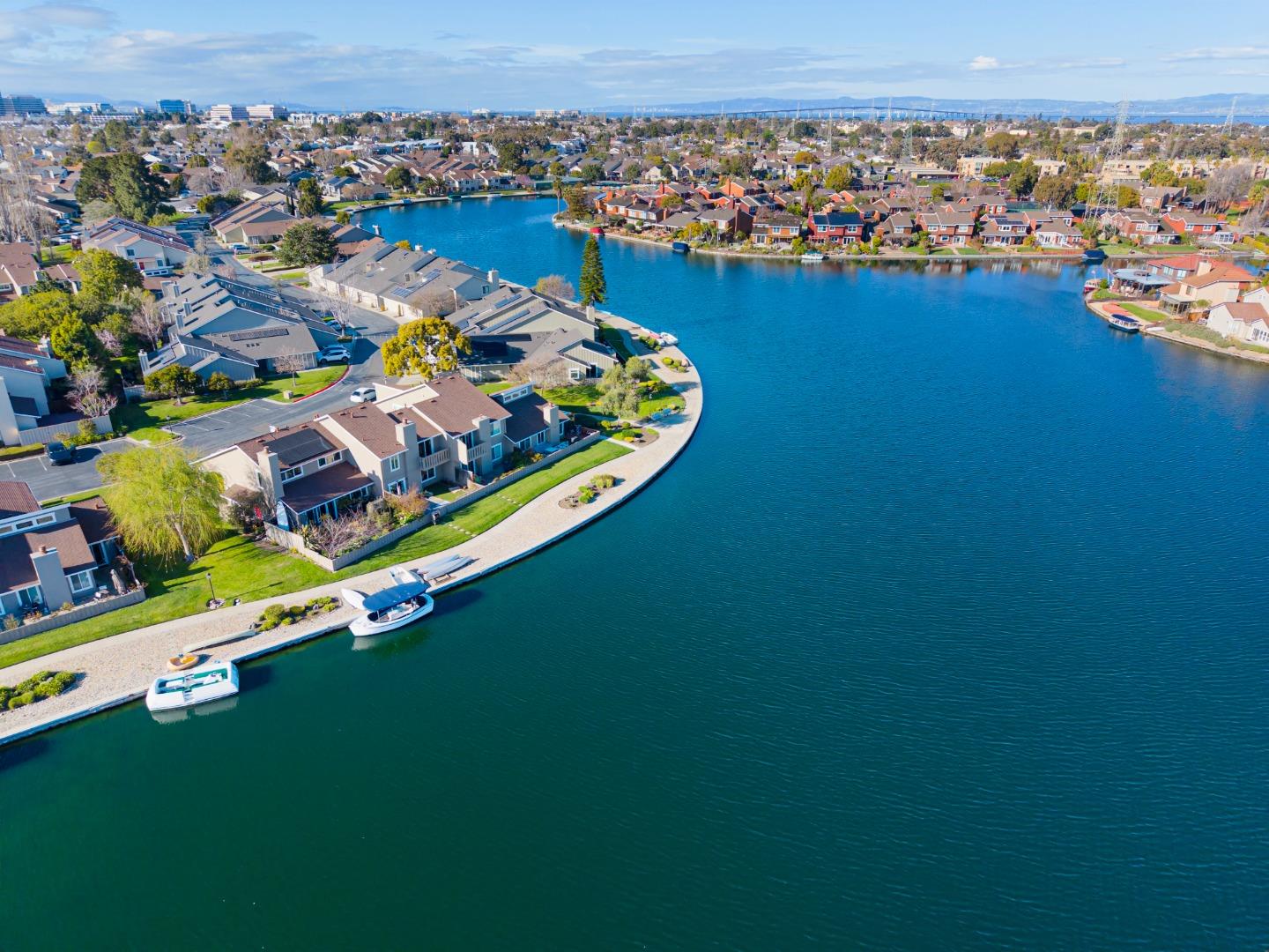 1157 Nimitz Lane Foster City, CA 94404 - Photo 62 of 69 an aerial view of a house with a lake view