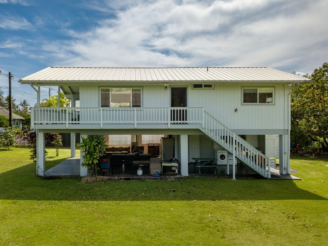 5527 Weke Road Hanalei, HI 96714 - Photo 24 of 28 a view of house with a yard