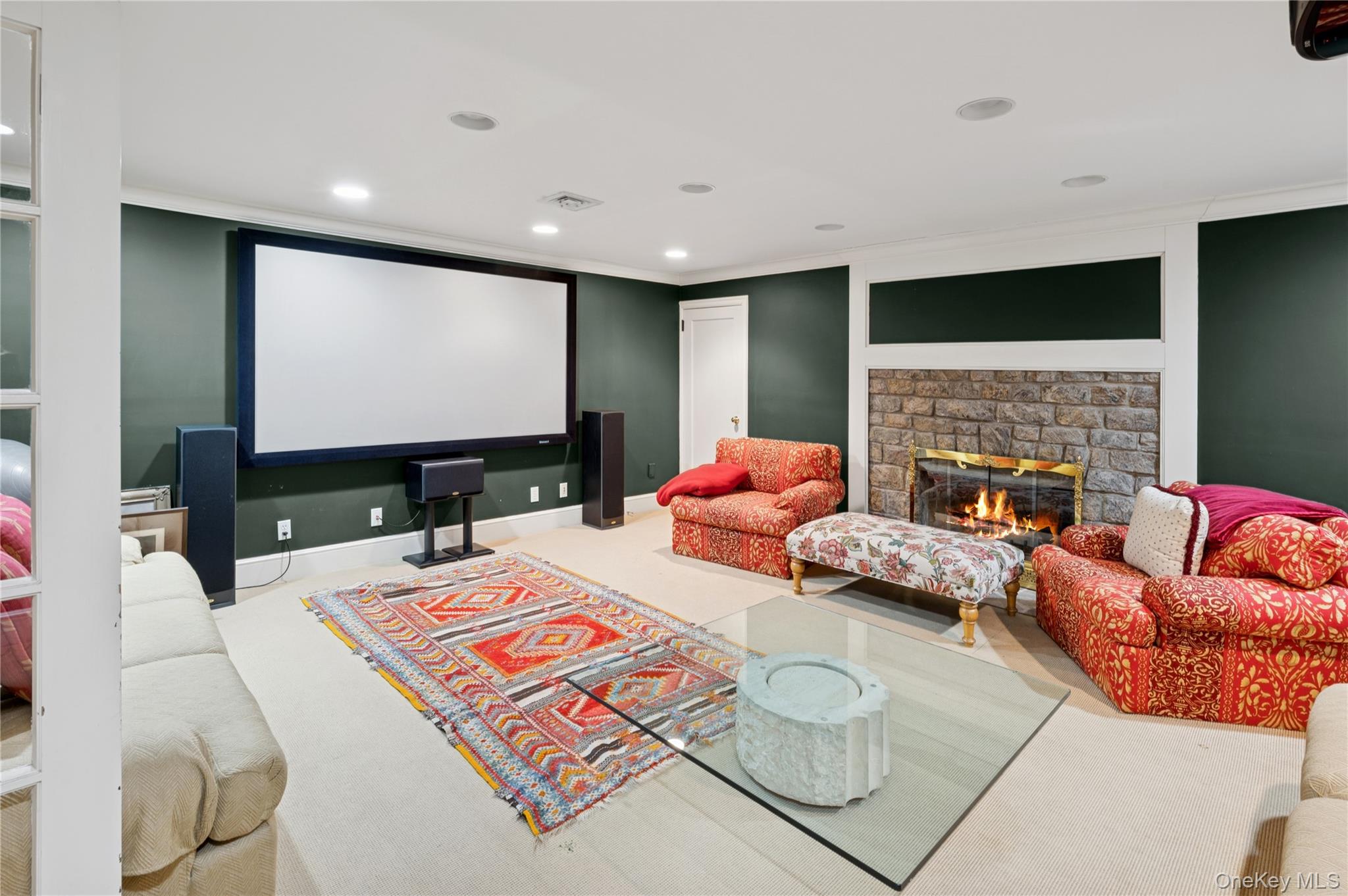 139 Hampshire Road Bronxville, NY 10708 - Photo 35 of 47 a living room with furniture and a fireplace