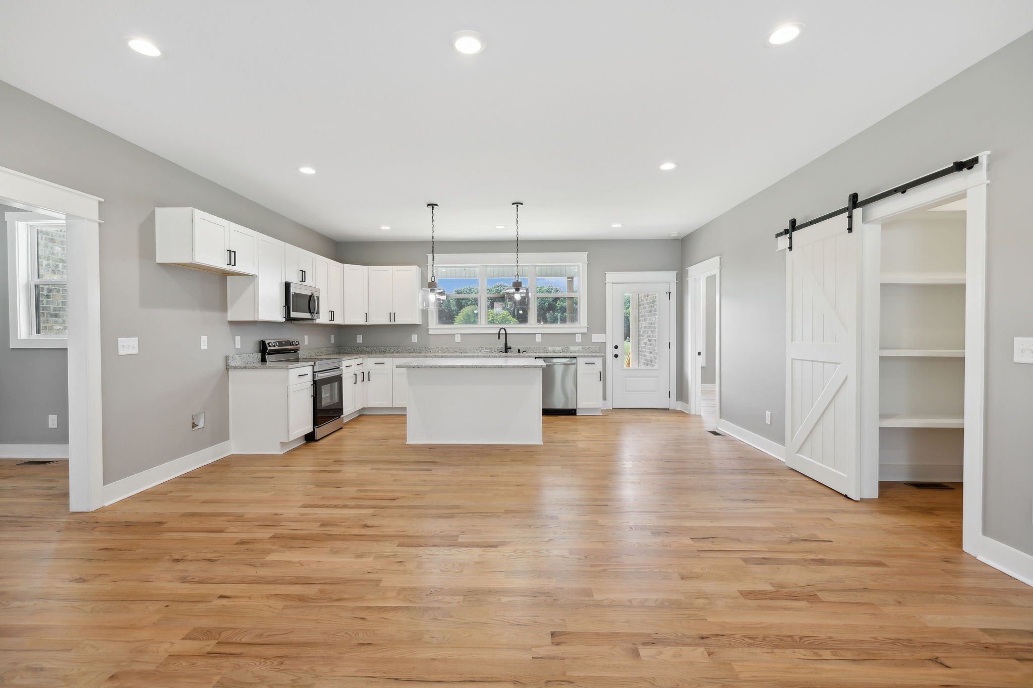 47 Long Branch Road Lawrenceburg, TN 38464 - Photo 15 of 49 a view of kitchen with wooden floor