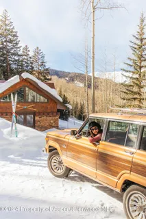 a view of a car with car parked