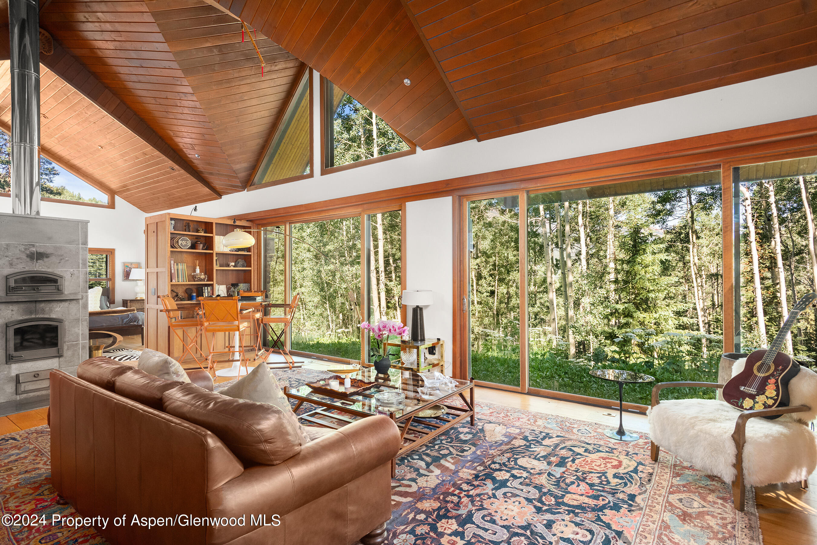 88 S Meadow Aspen, CO 81612 - Photo 23 of 40 a living room with furniture a large window