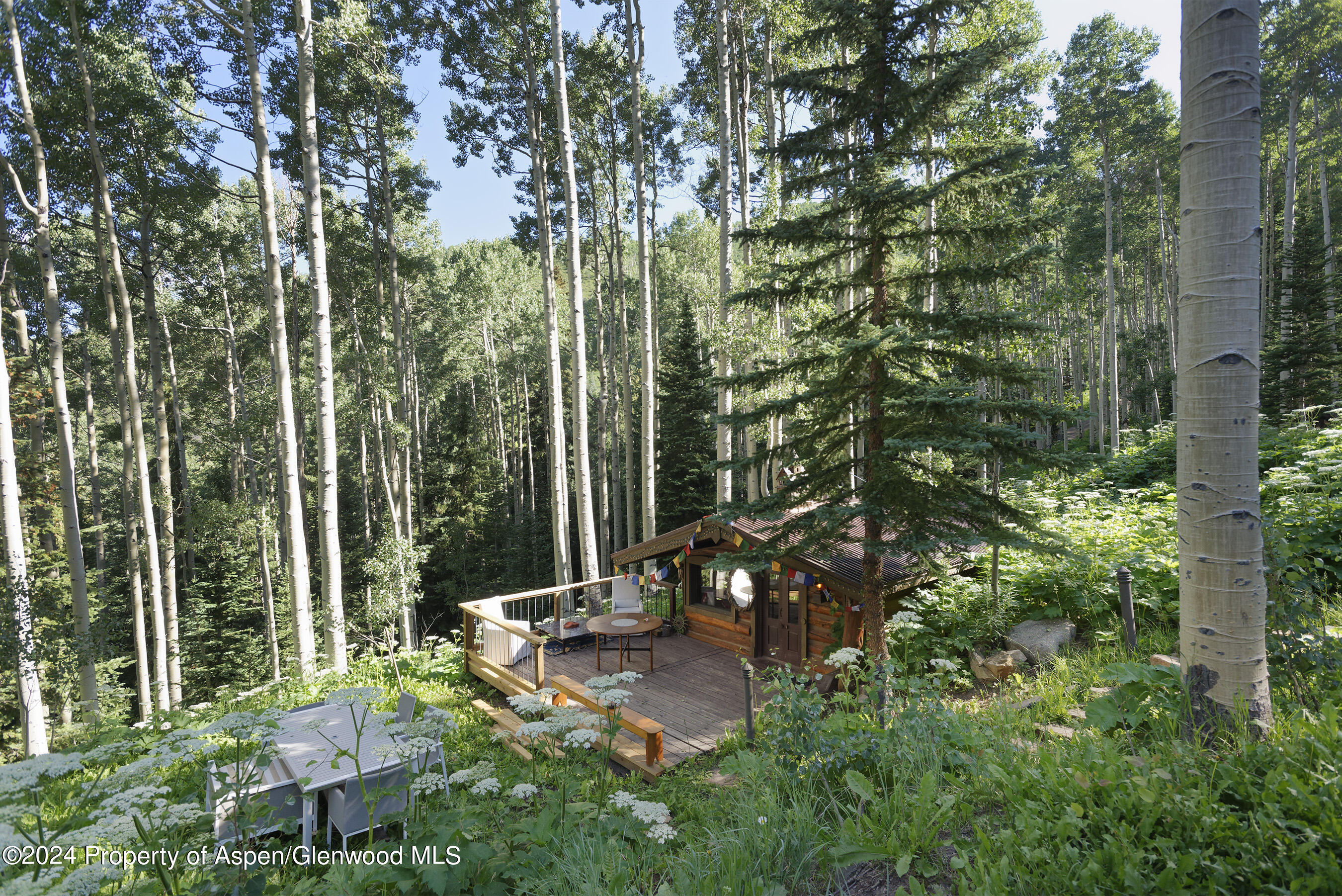 88 S Meadow Aspen, CO 81612 - Photo 32 of 40 a view of a bench in a garden