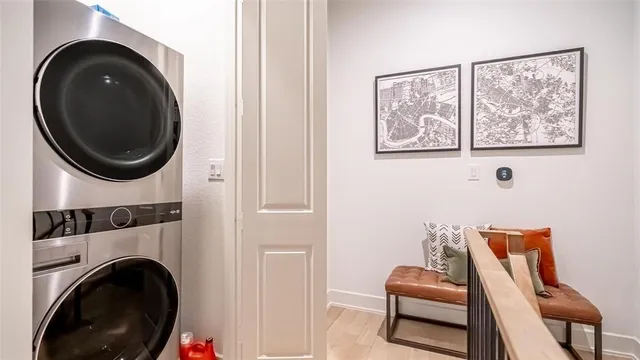 a living room with furniture and a chair