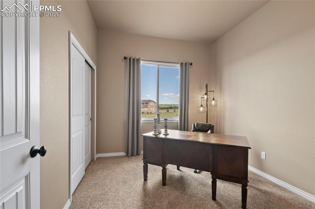 3718 Sky Rim Court Colorado Springs, CO 80908 - Photo 31 of 49 Main level bedroom #2 or can be an office.