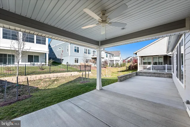 a view of a building with a big yard
