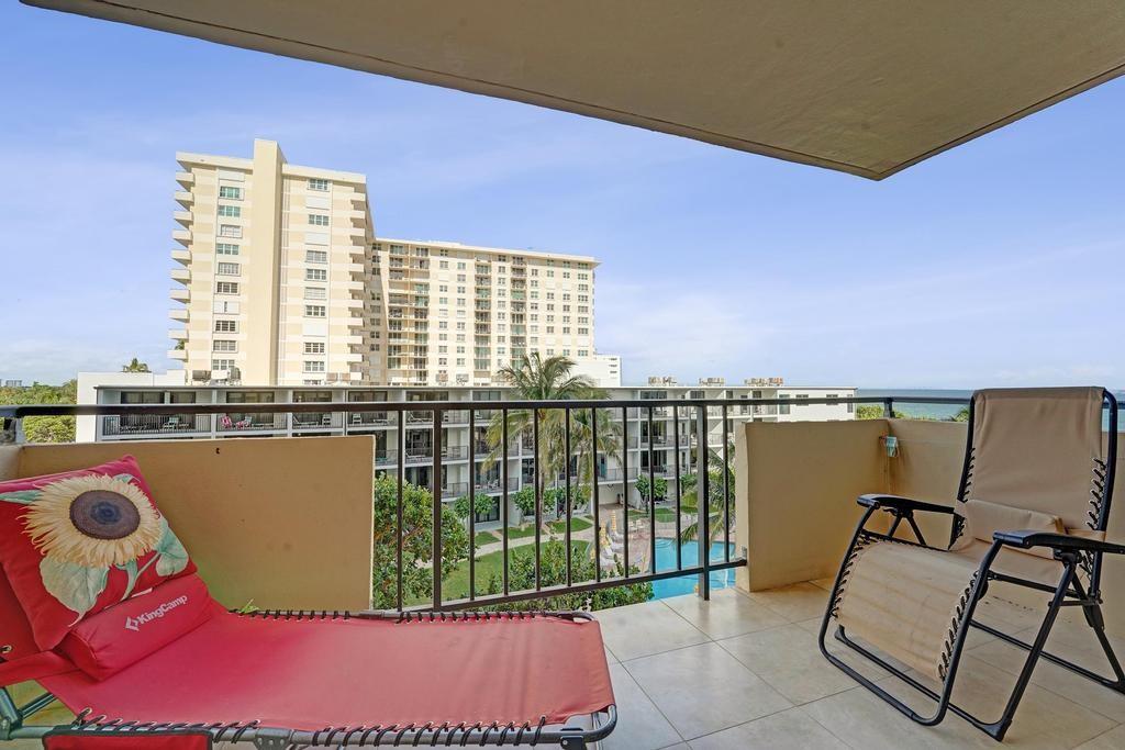 2000 South Ocean Boulevard, Unit 4C Lauderdale-by-the-Sea, FL 33062 - Photo 14 of 49 a view of a balcony with chairs
