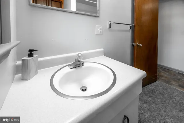 a bathroom with a sink and a toilet