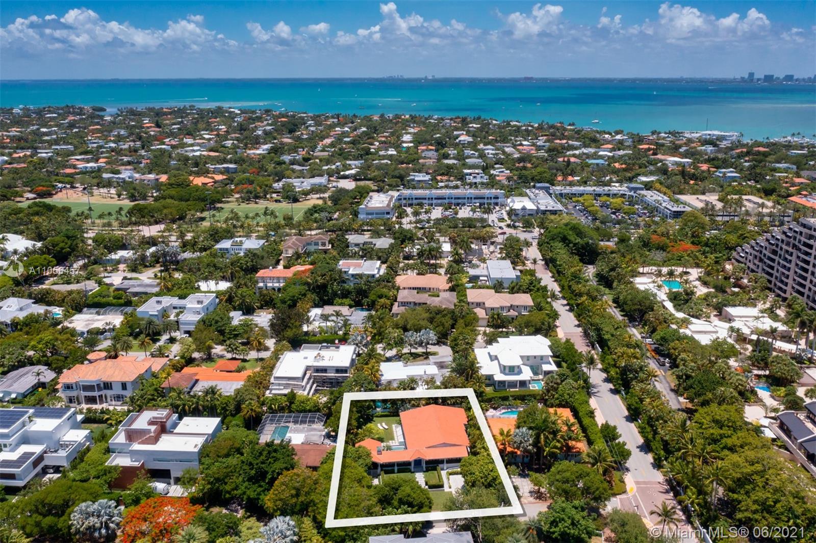 320 Pacific Road Key Biscayne, FL 33149 - Photo 24 of 27 an aerial view of residential building with parking space