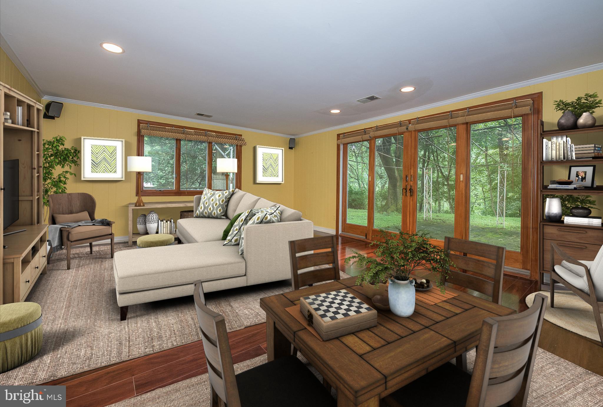 1607 Winston Road Gladwyne, PA 19035 - Photo 8 of 15 Virtually Staged Family Room