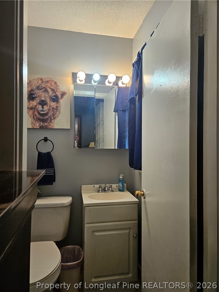 4547 Legion Road Hope Mills, NC 28348 - Photo 22 of 28 a bathroom with a toilet sink and mirror
