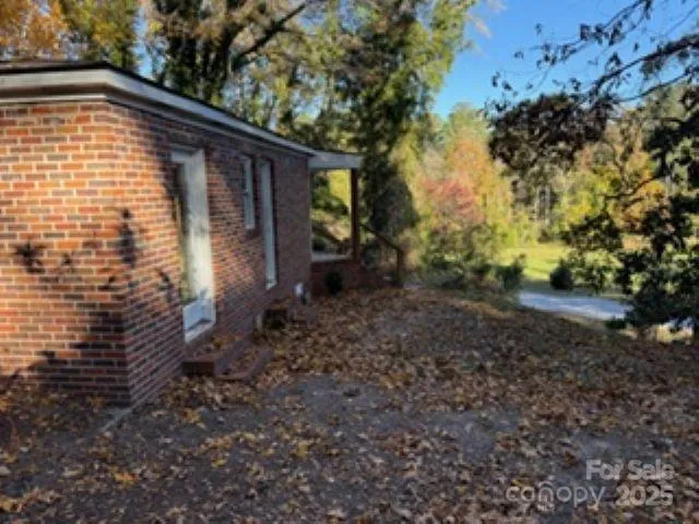 a backyard of a house