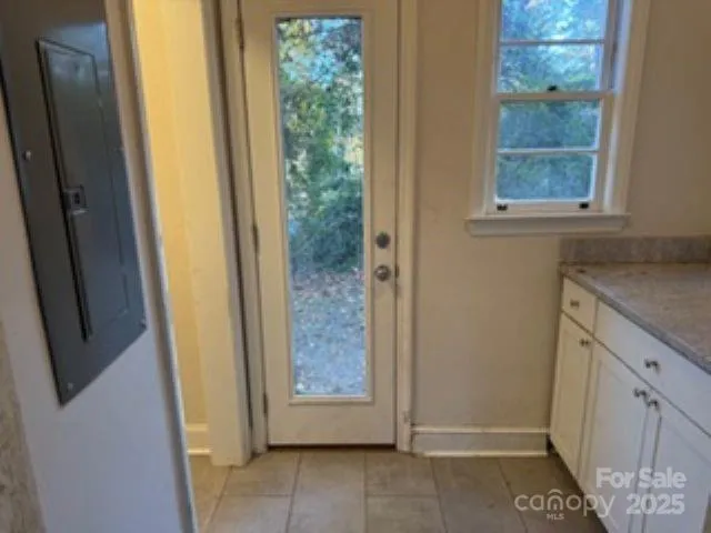 a view of front door