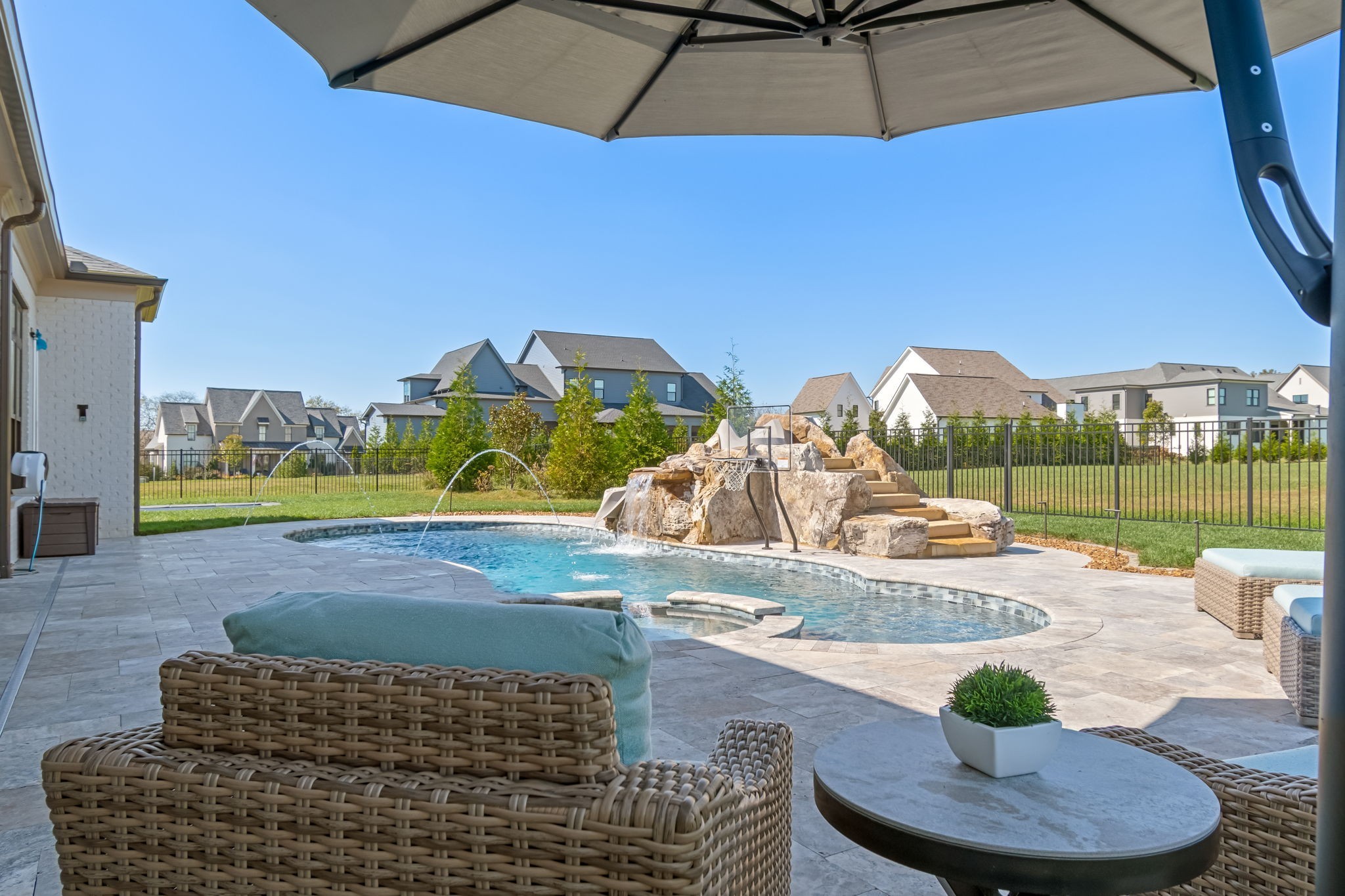 6304 Percheron Lane Arrington, TN 37014 - Photo 46 of 52 a view of a swimming pool with a patio