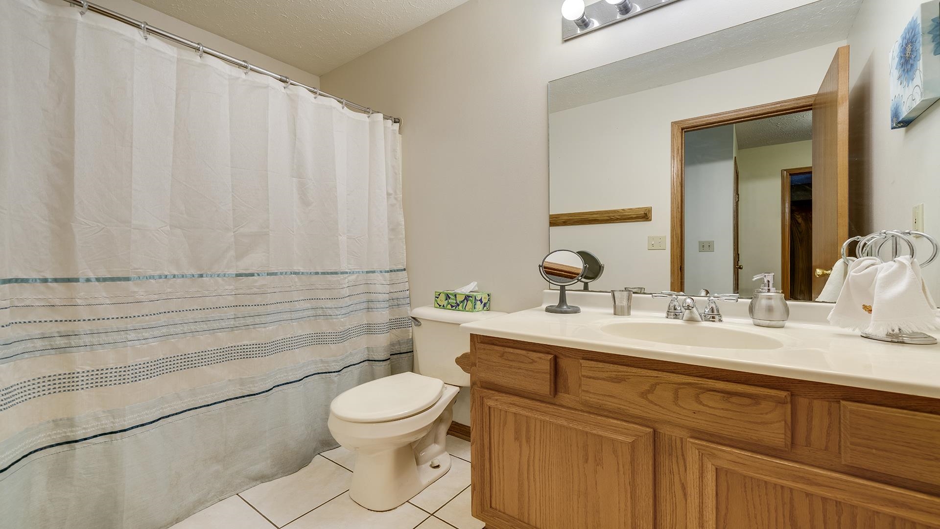 13116 Springhill Drive Winnebago, IL 61088 - Photo 23 of 50 a bathroom with a toilet a sink and mirror