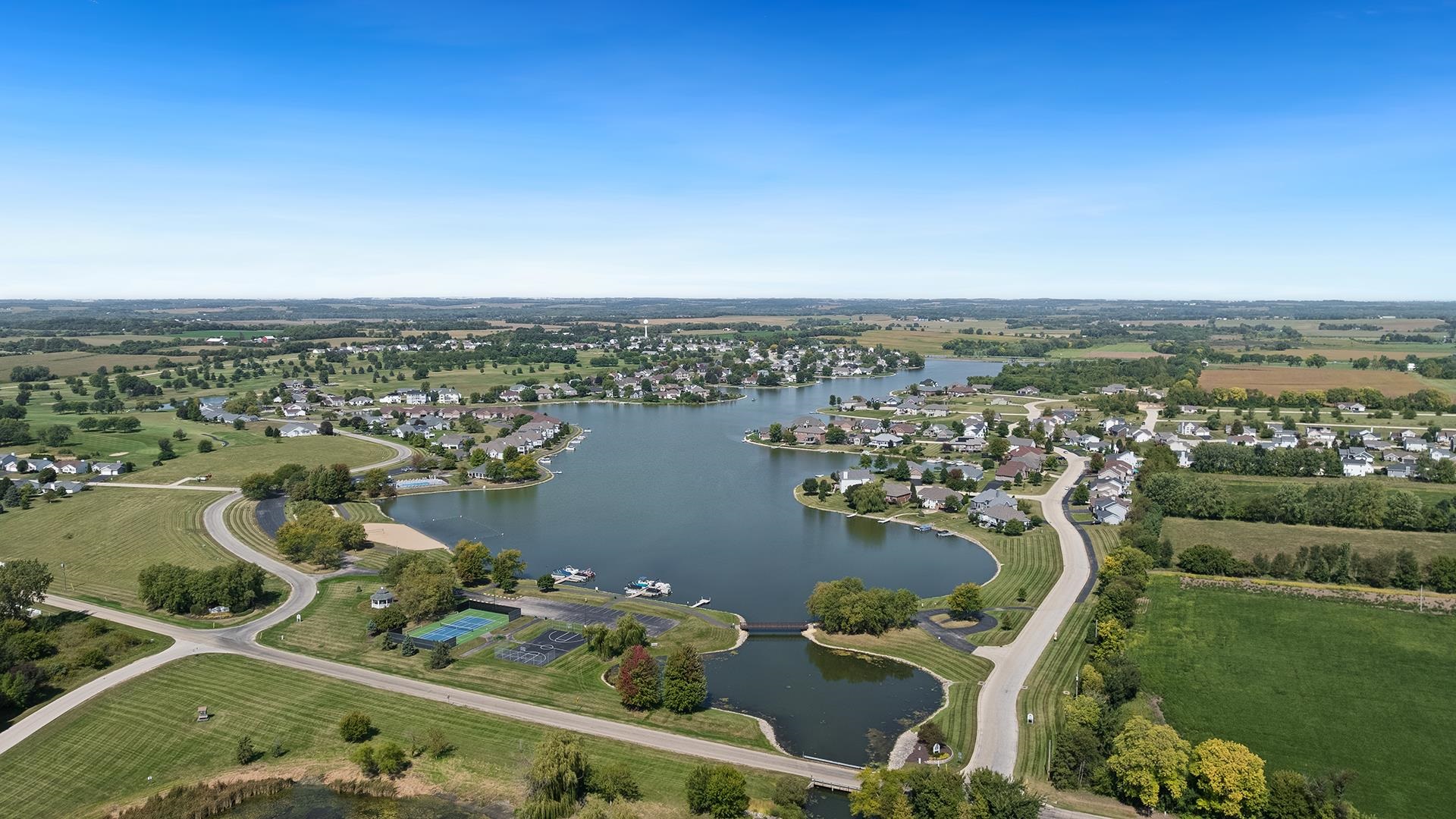 13116 Springhill Drive Winnebago, IL 61088 - Photo 47 of 50 an aerial view of a house with a outdoor space