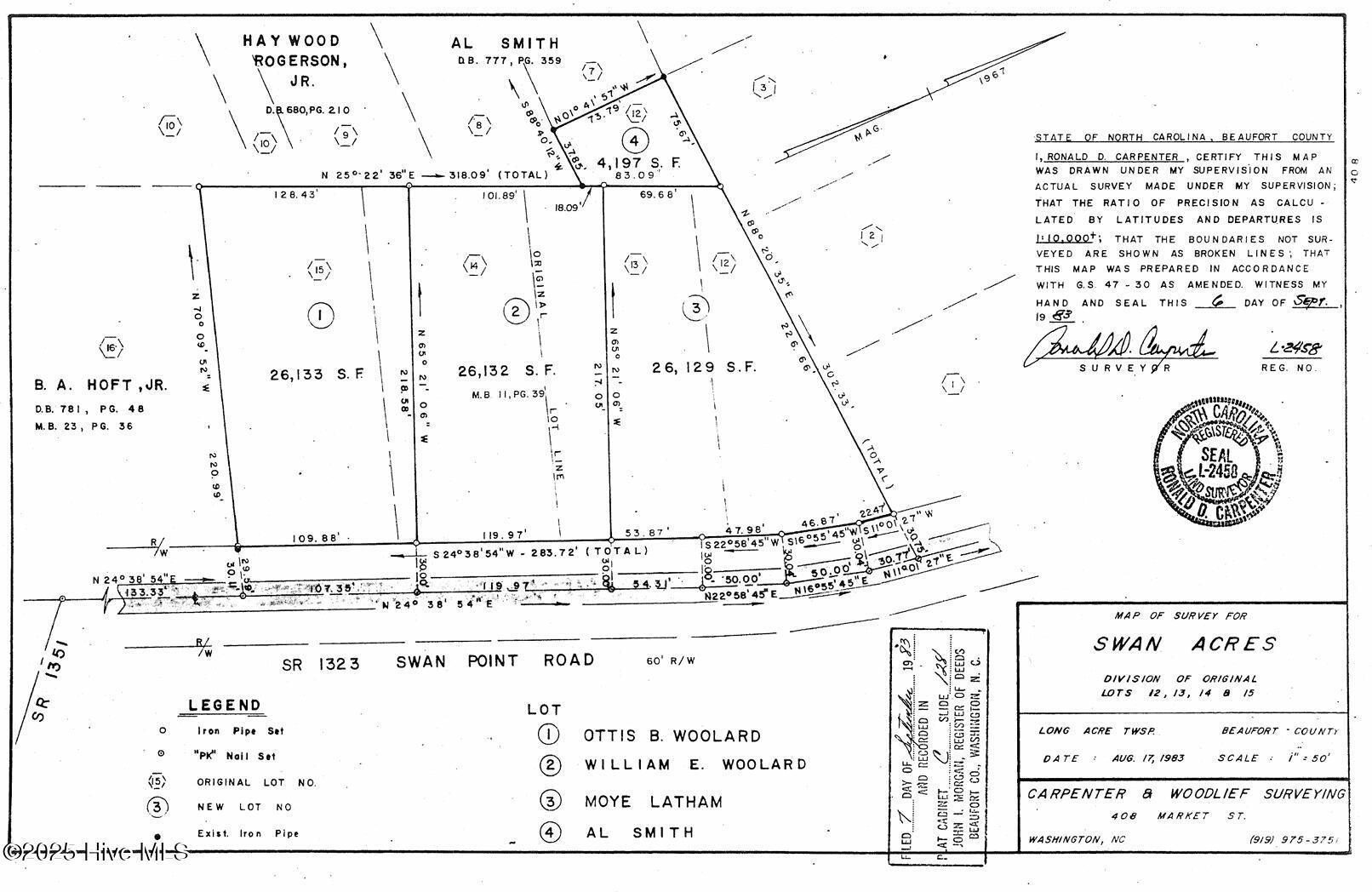 Lot 1 Swan Point Road Washington, NC 27889 - Photo 9 of 9 plat map