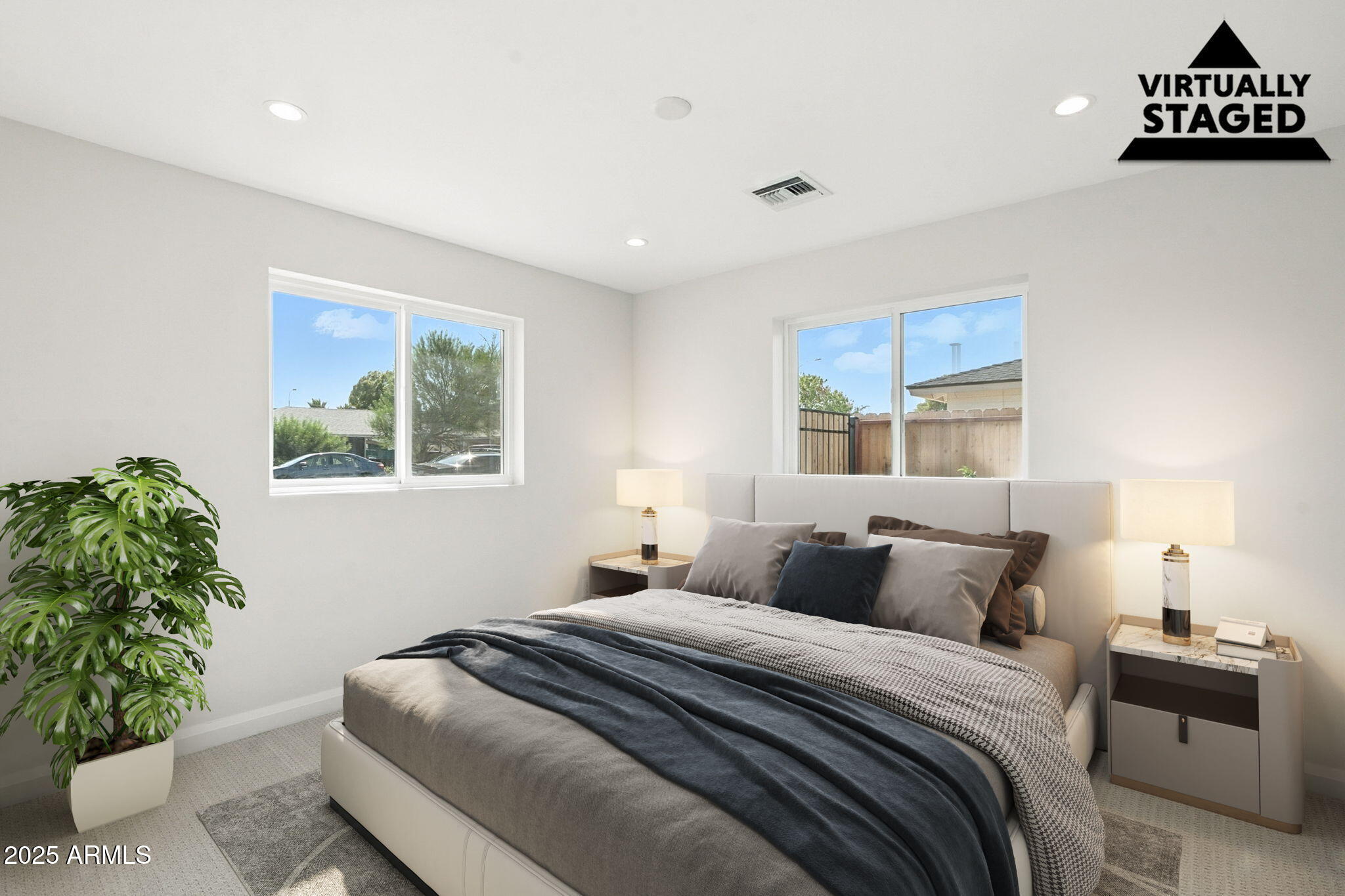 2814 North 51st Street Phoenix, AZ 85008 - Photo 26 of 50 a bedroom with a bed and a window