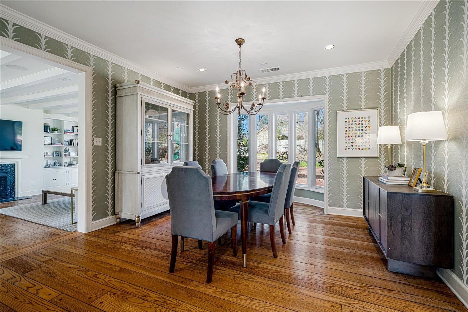 4160 Tuckahoe Road Memphis, TN 38117 - Photo 8 of 39 a view of a dining room with furniture window and wooden floor