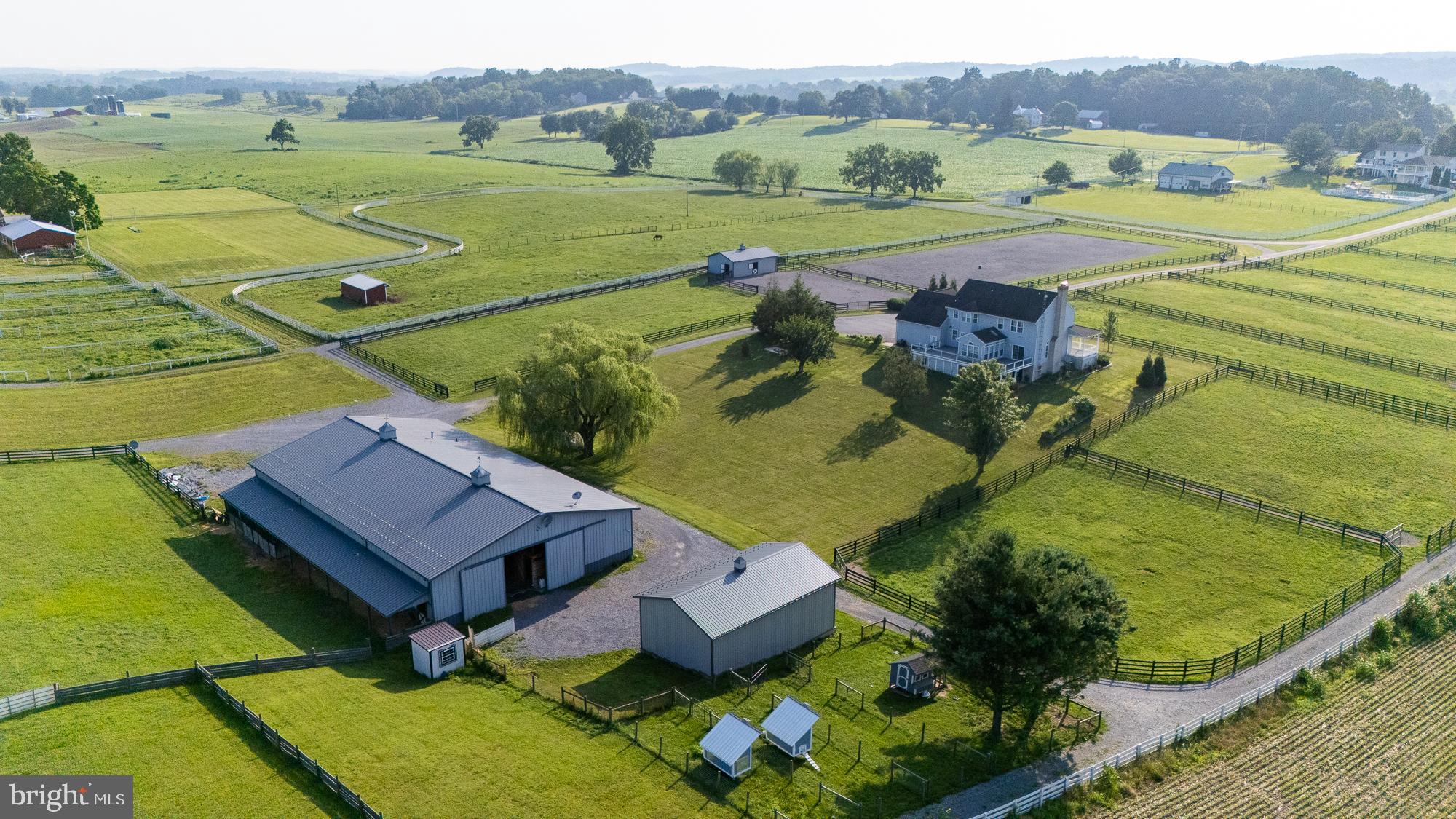 9630 Clemsonville Road Union Bridge, MD 21791 - Photo 47 of 70 an aerial view of a house with big yard