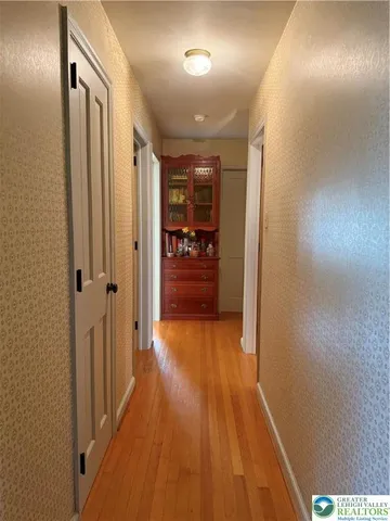 a view of lake from a house