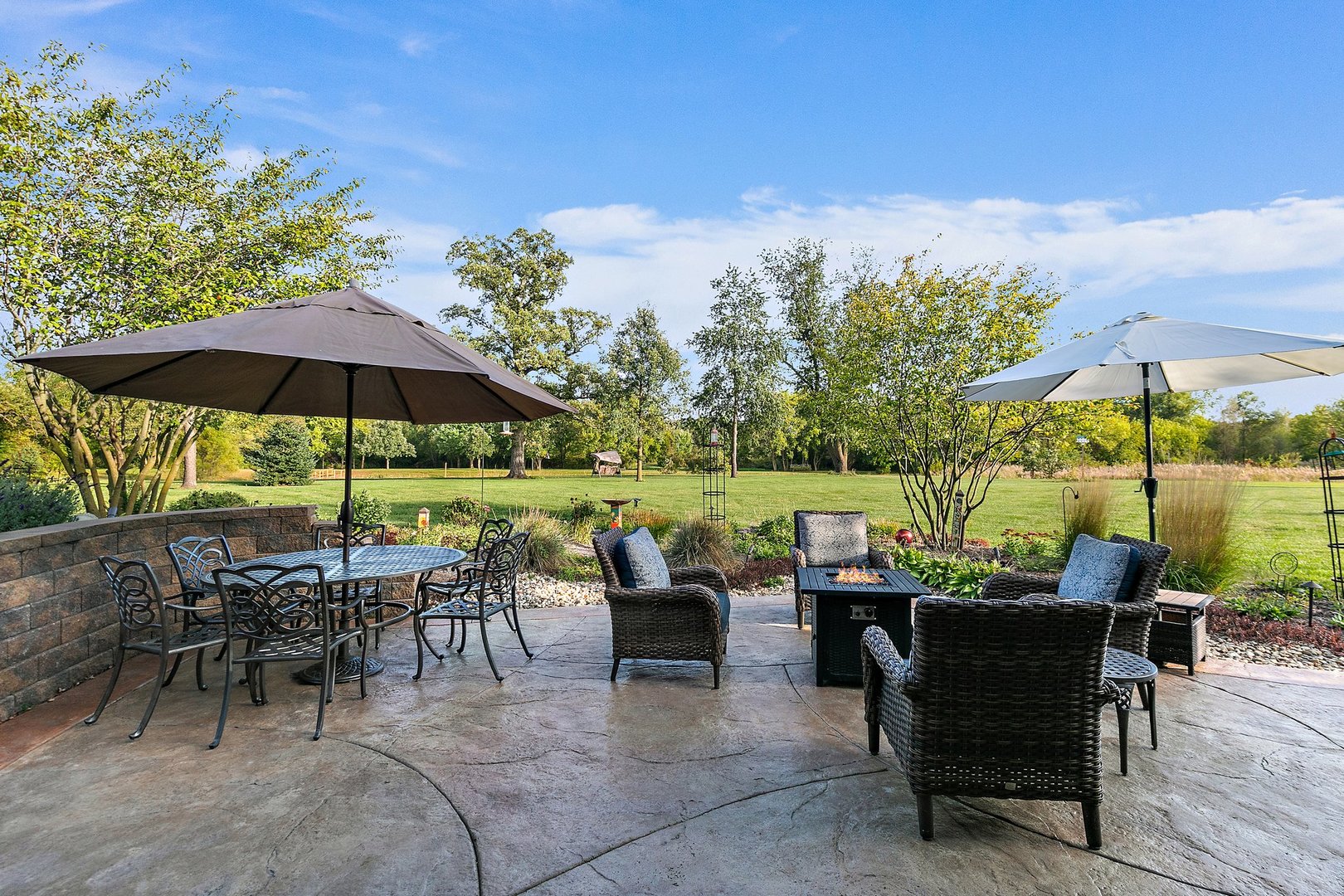8908 South Hill Road Marengo, IL 60152 - Photo 6 of 53 a view of a patio with furniture and a yard