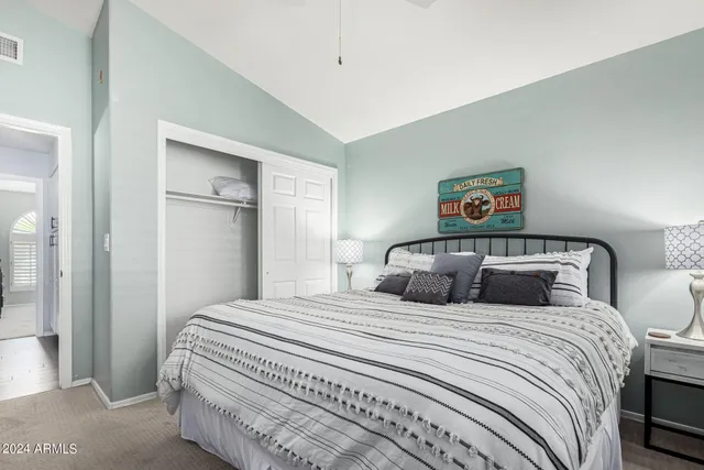 a view of bedroom with furniture