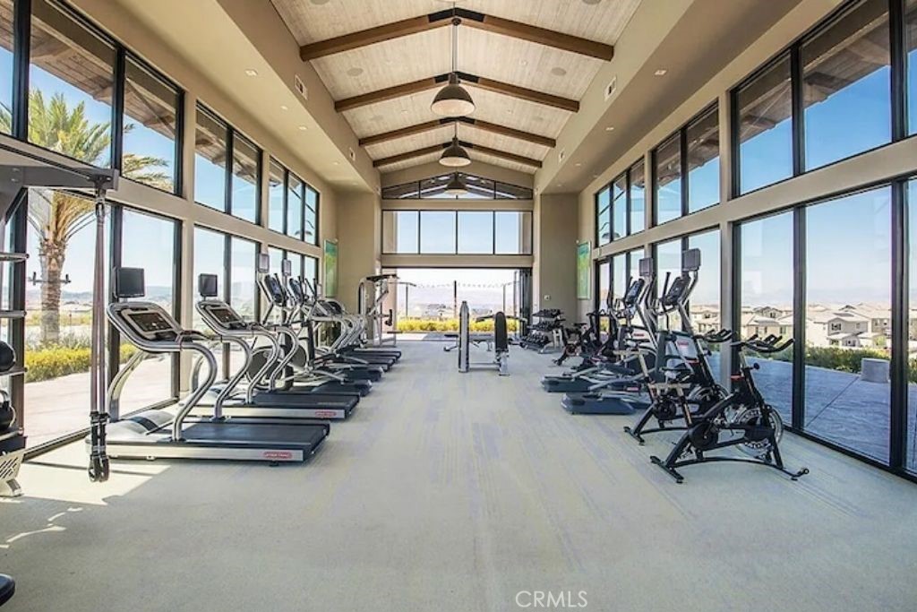28536 Daybreak Way Saugus, CA 91350 - Photo 26 of 32 a view of a room with gym equipment