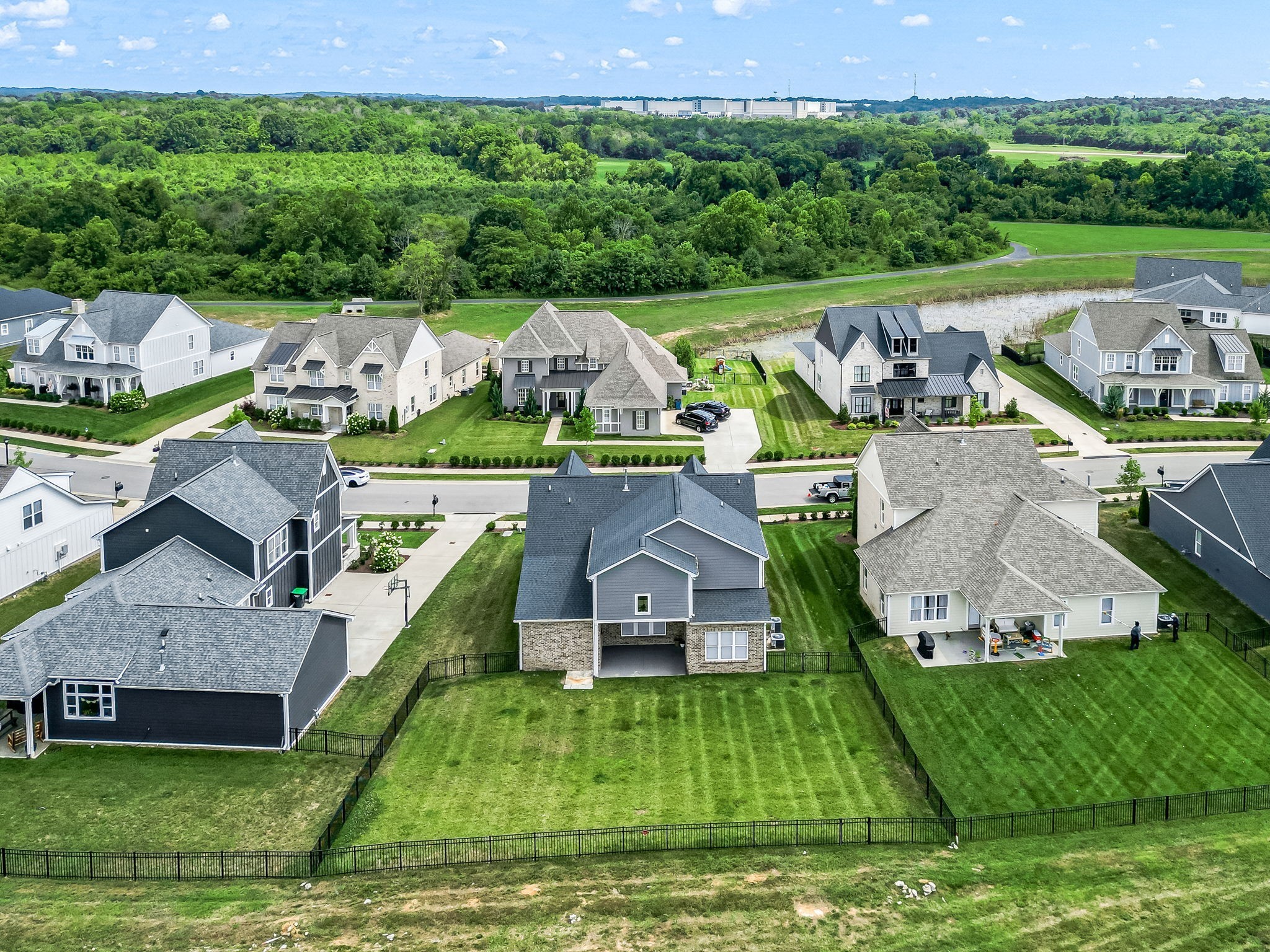 863 Plowson Road Mount Juliet, TN 37122 - Photo 54 of 59 an aerial view of a house with a garden