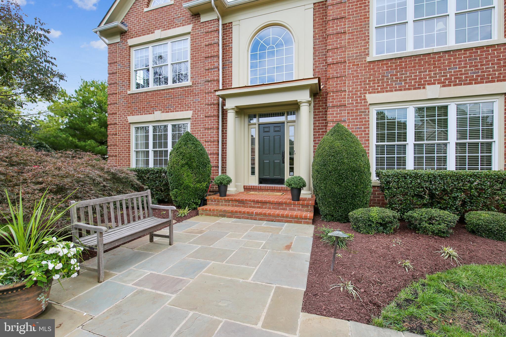 10416 Grey Fox Road Potomac, MD 20854 - Photo 3 of 71 Flagstone walkway to front brick portico