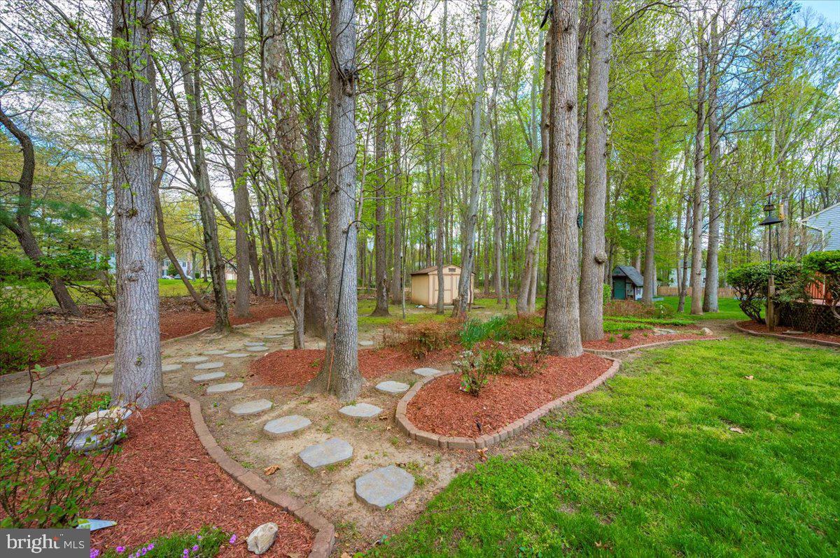 1402 Partridge Lane Bowie, MD 20721 - Photo 52 of 56 a view of a backyard with garden and patio