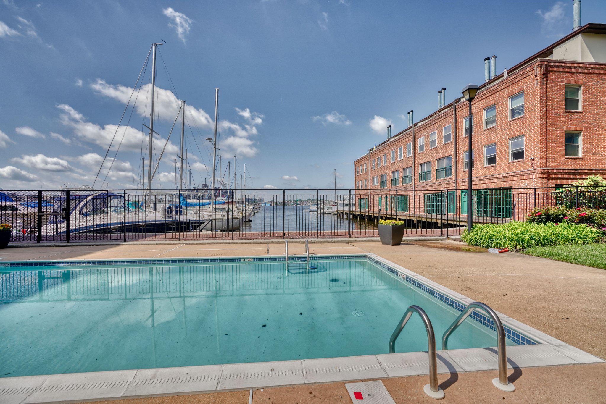 960 Fell Street, Unit 308 Baltimore, MD 21231 - Photo 29 of 38 Water view from pool