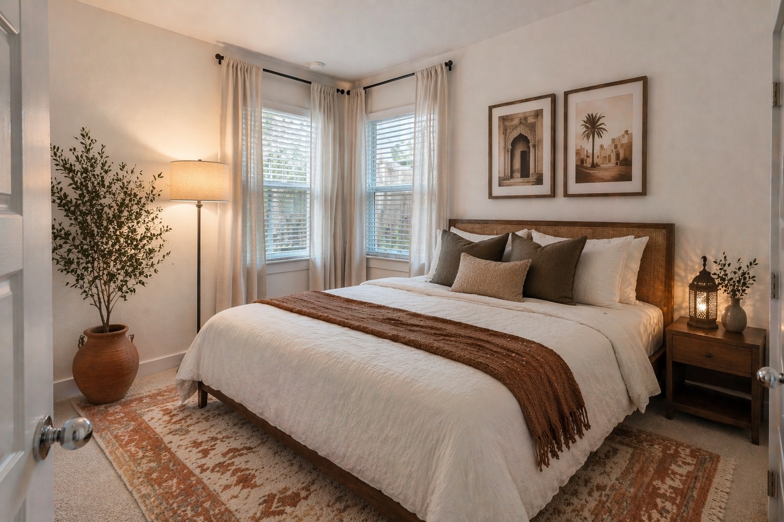 2100 Hermia Street, Unit 41 Austin, TX 78741 - Photo 13 of 22 a bedroom with a large bed and a window