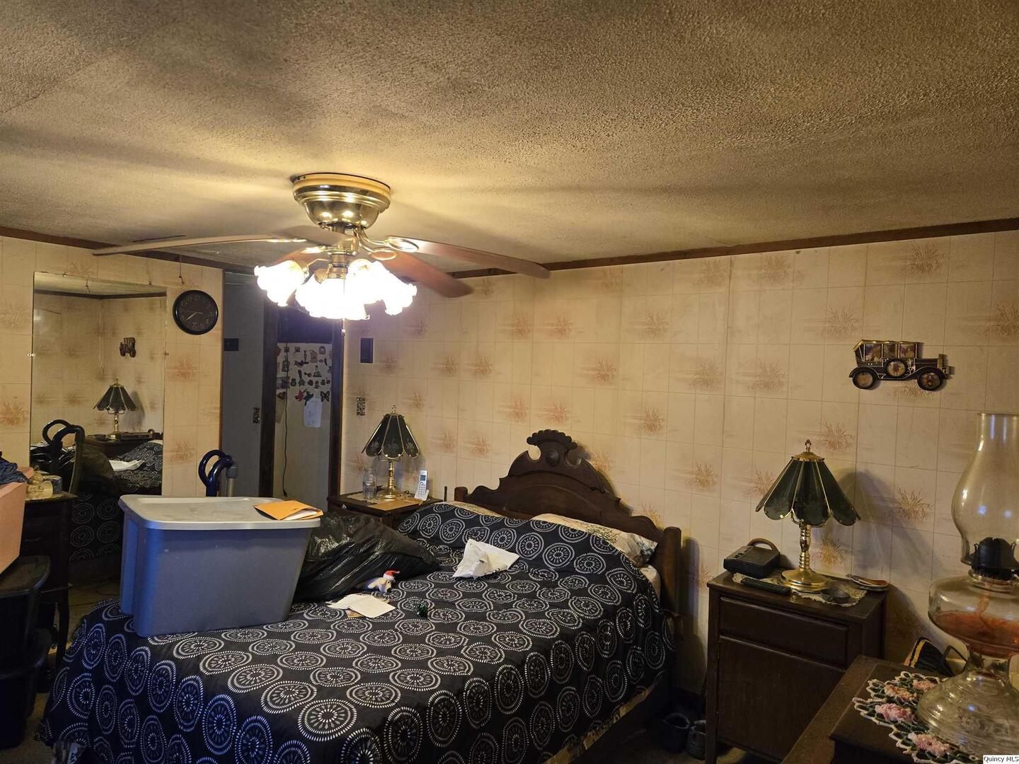 2219 North 1350th Avenue Camp Point, IL 62320 - Photo 5 of 16 a bed room with a bed and a mirror