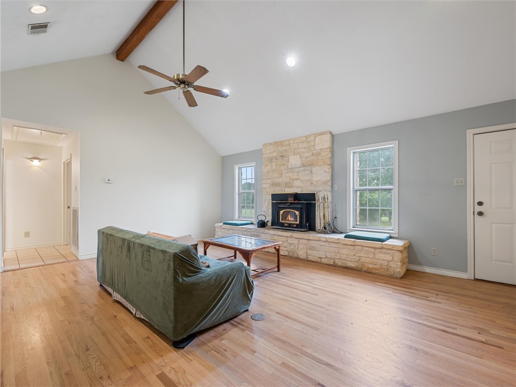 17645 Highway 6 Navasota, TX 77868 - Photo 15 of 30 a living room with furniture and a fireplace
