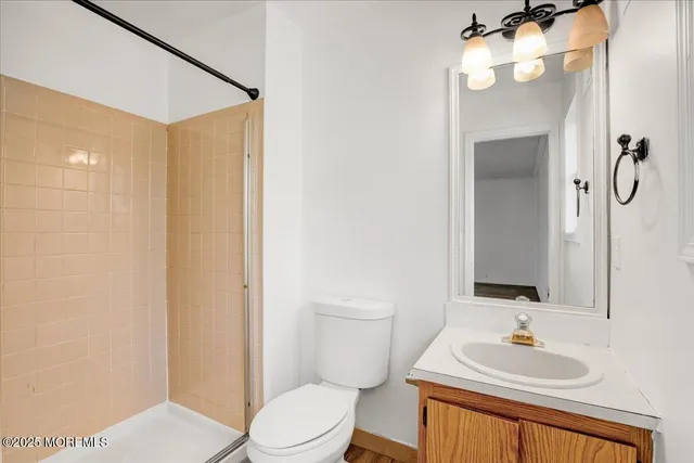 a view of a room with a window