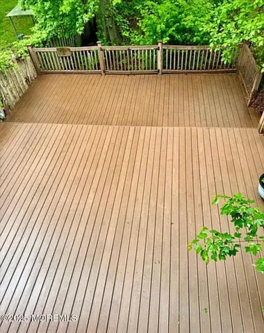 a view of outdoor space and deck patio