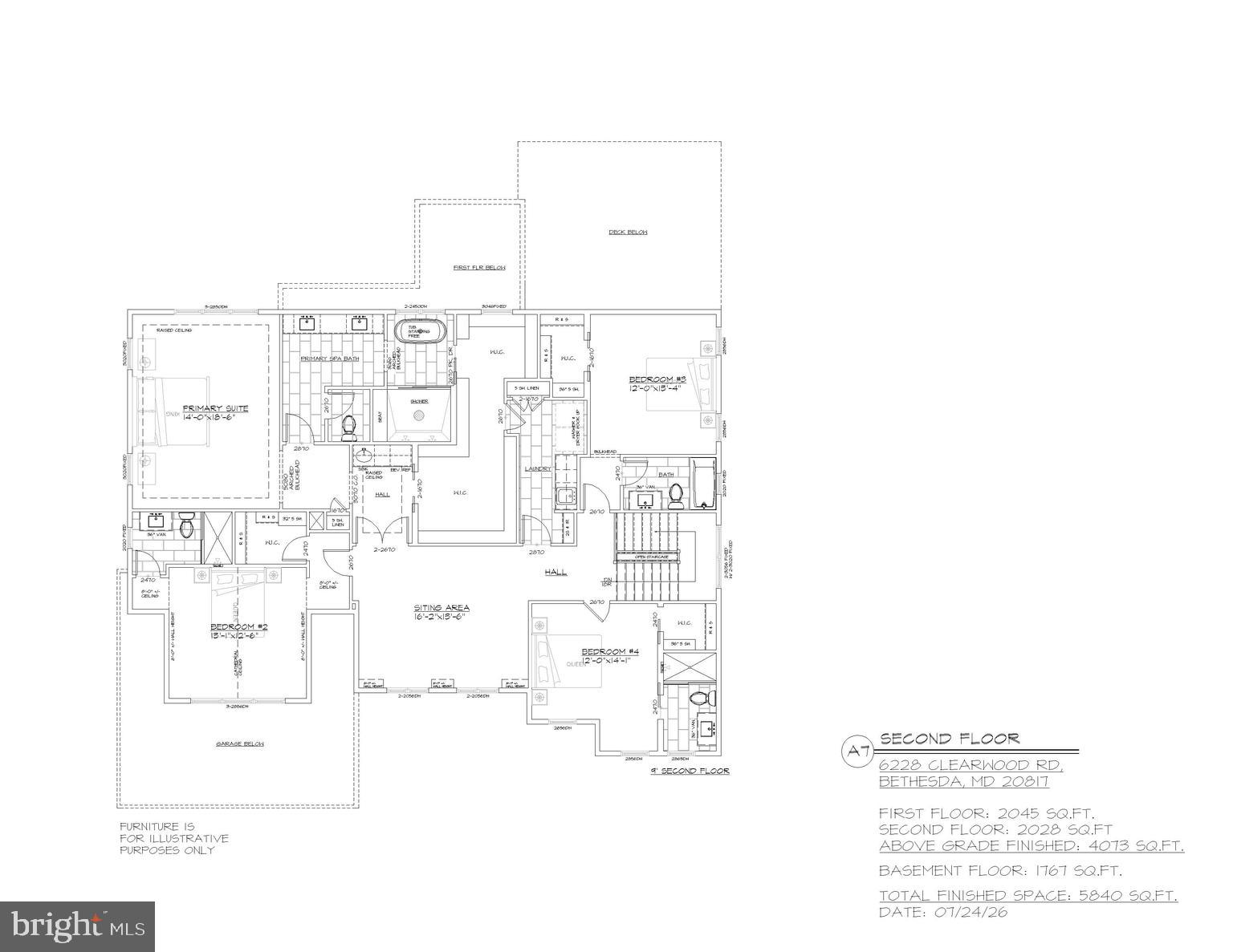 6228 Clearwood Road Bethesda, MD 20817 - Photo 5 of 6 Upper Level Floor Plan