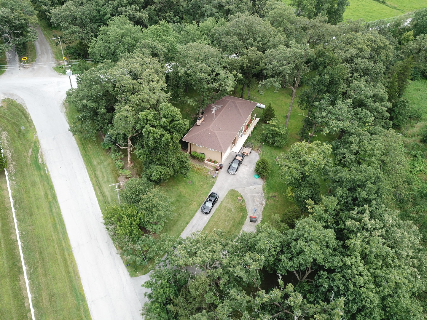 27960 South Klemme Road Beecher, IL 60401 - Photo 20 of 24 an aerial view of a house with a yard and outdoor seating