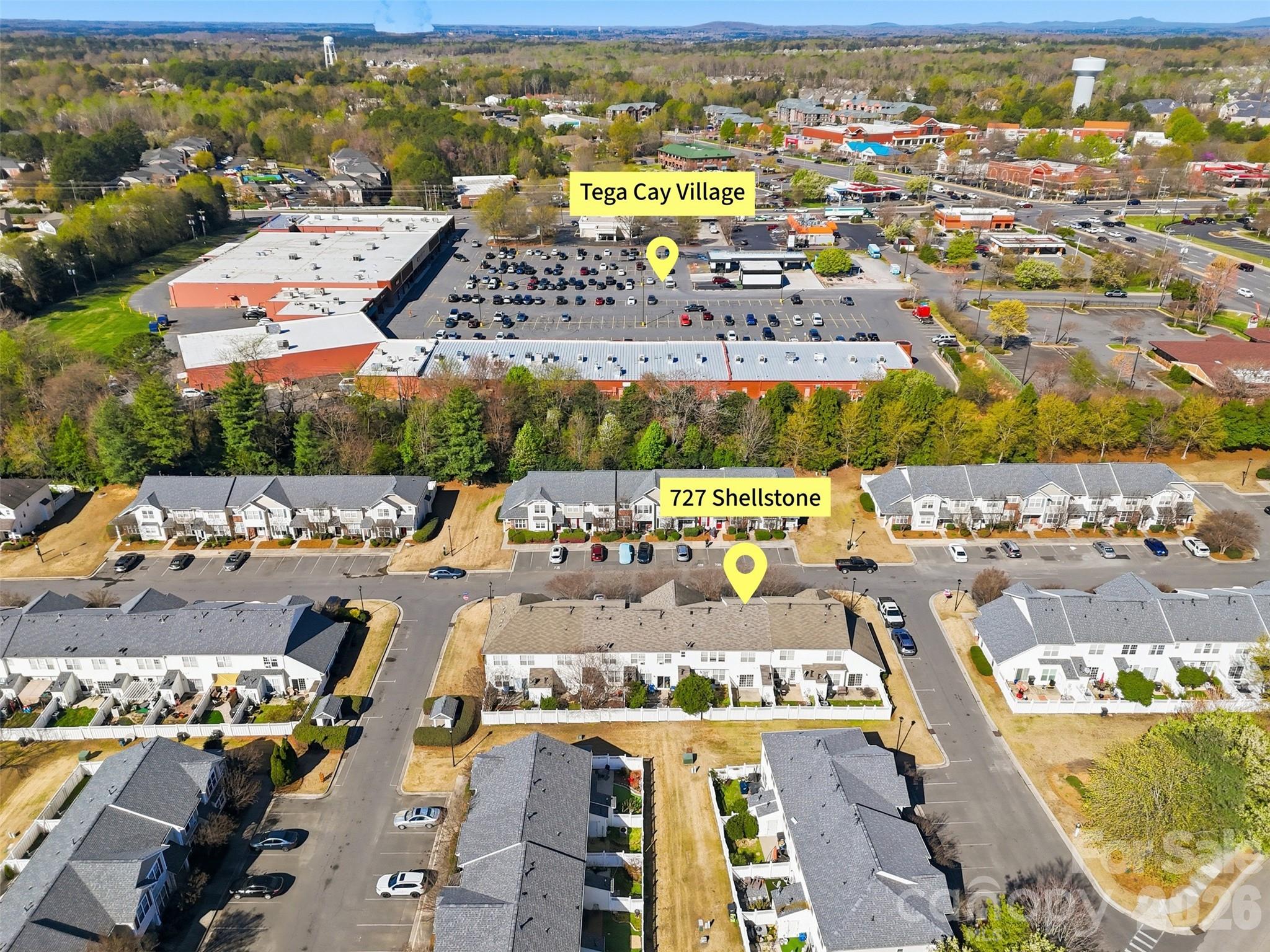 727 Shellstone Place Fort Mill, SC 29708 - Photo 29 of 31 an aerial view of residential houses with outdoor space