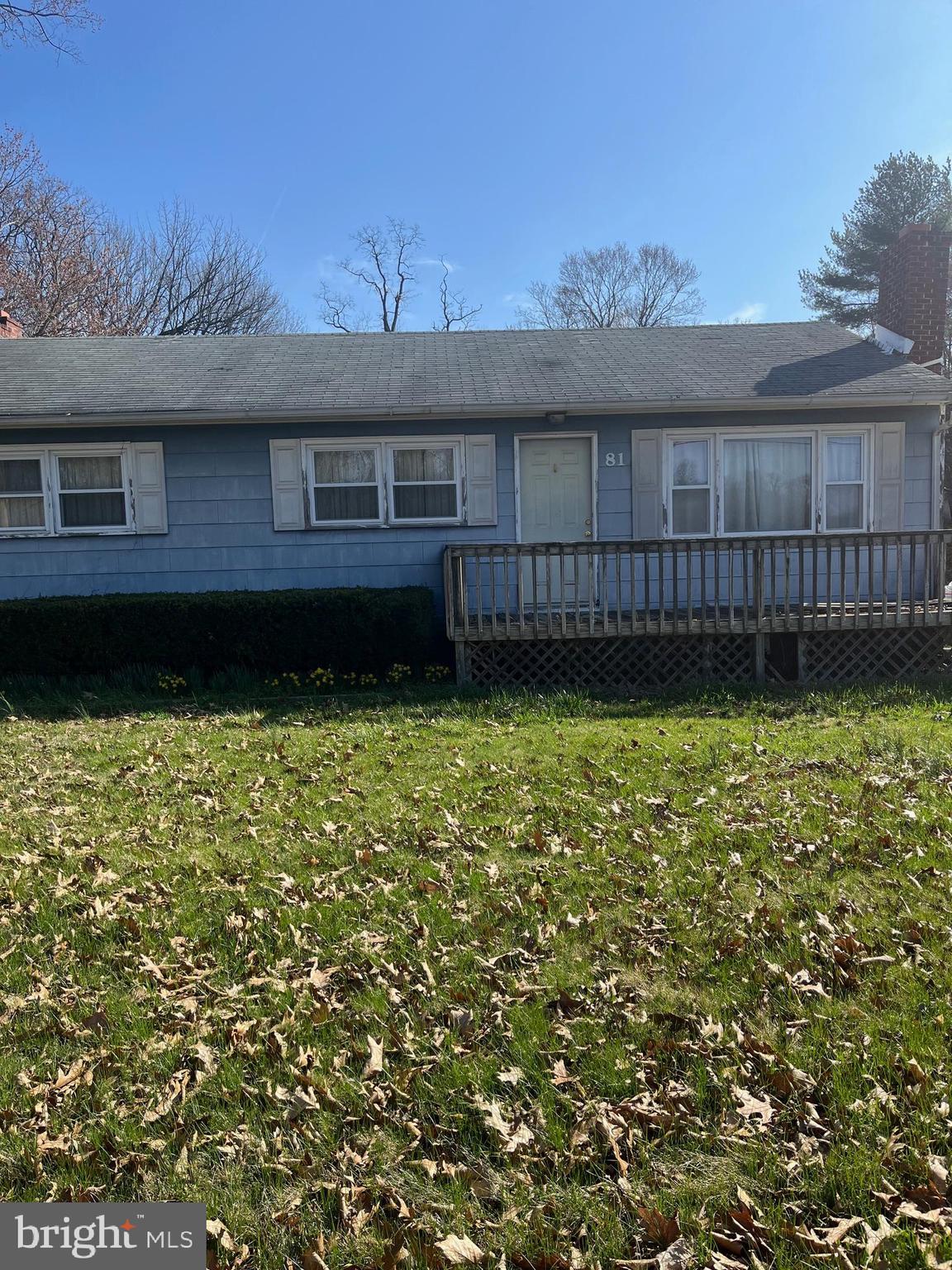 81 Jacobstown Cookstown Road Wrightstown, NJ 08562 - Photo 1 of 1 a view of a house with a yard and a large window