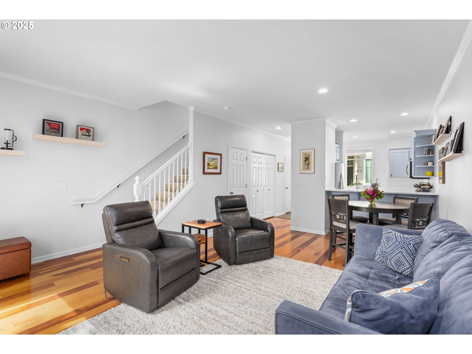 436 5th Street Lake Oswego, OR 97034 - Photo 7 of 35 a living room with furniture and a wooden floor