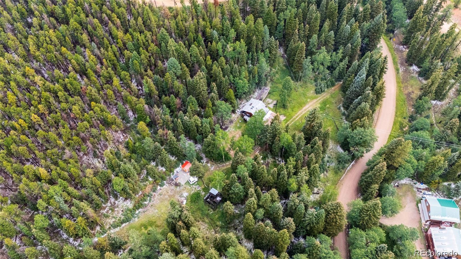 11173 Barney Gulch Road Conifer, CO 80433 - Photo 13 of 16 a view of a house with a tree