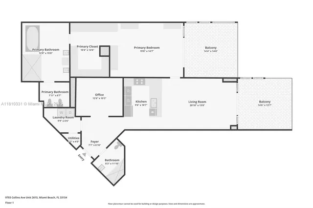 $3,300,000 | 9703 Collins Avenue, Unit 2615, Bal Harbour, FL 33154