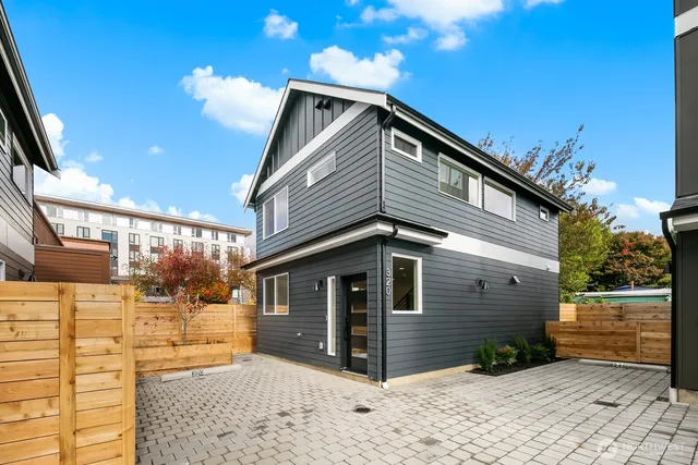 a front view of a house