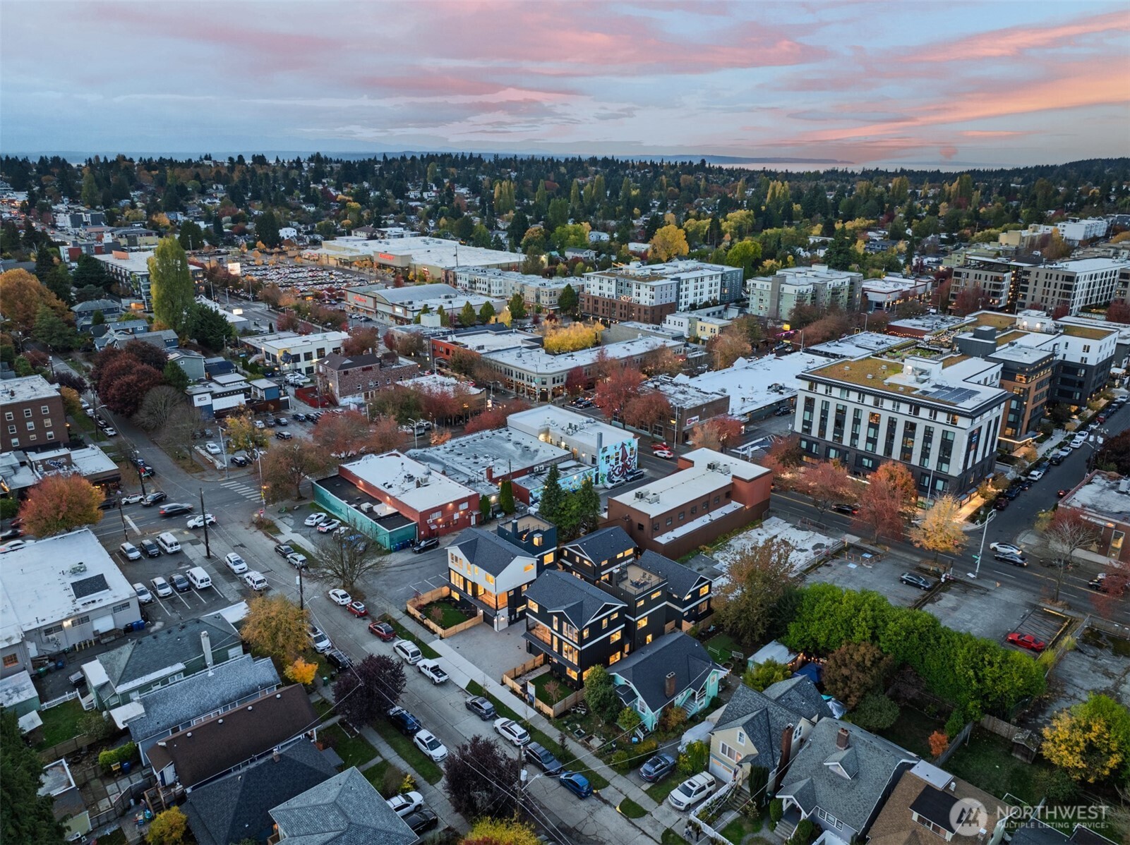 320 North 84th Street Seattle, WA 98103 - Photo 28 of 30 an aerial view of a city with lots of residential buildings