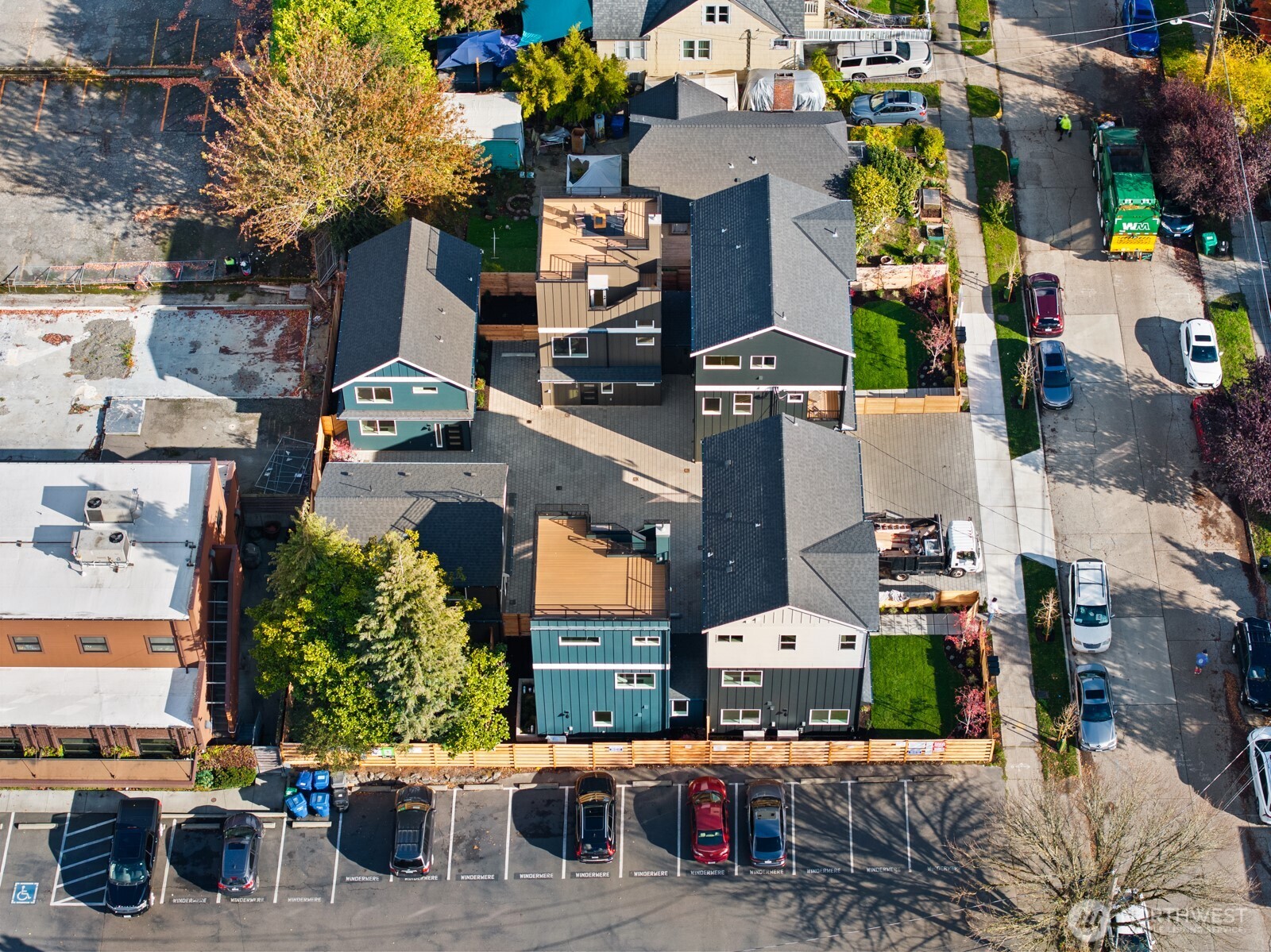 320 North 84th Street Seattle, WA 98103 - Photo 30 of 30 an aerial view of multiple houses with outdoor space